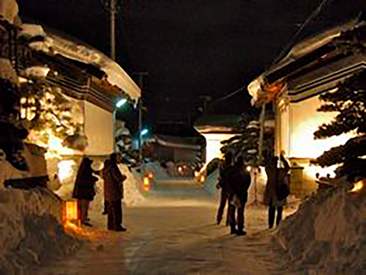 農家蔵ライトアップ