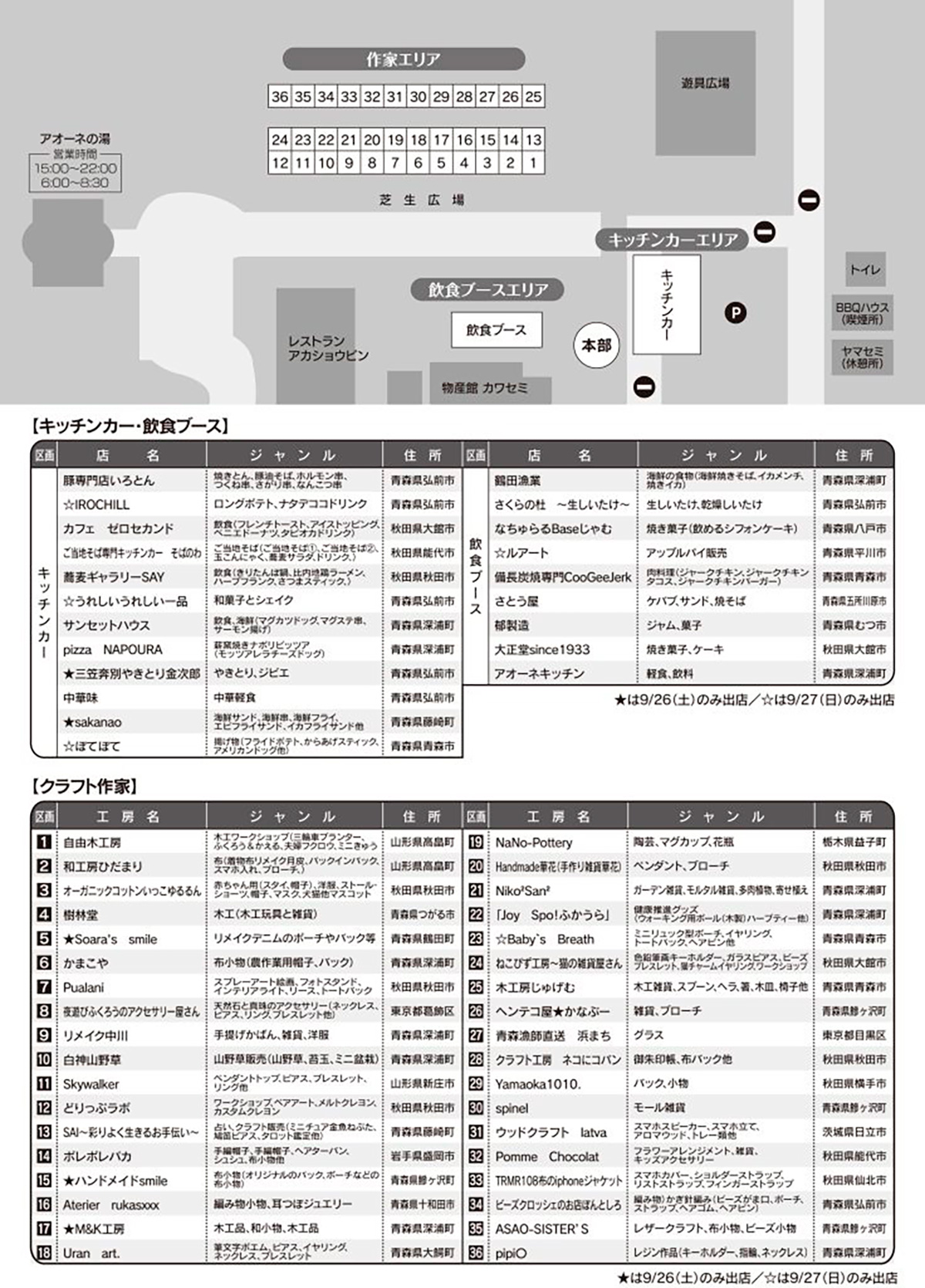 アオーネ白神十二湖・クラフト展